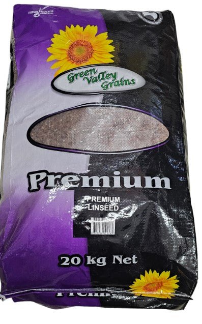 GREEN VALLEY PREMIUM LINSEED SEED FLAX SEED 20kg