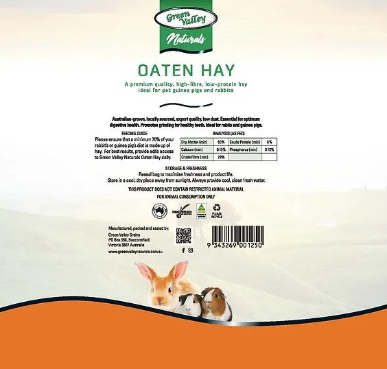 GREEN VALLEY NATURALS OATEN HAY 11L