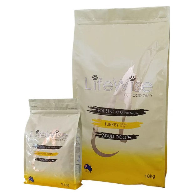 LIFEWISE DOG TURKEY WITH MIXED VEG GRAIN FREE ADULT 2.5kg