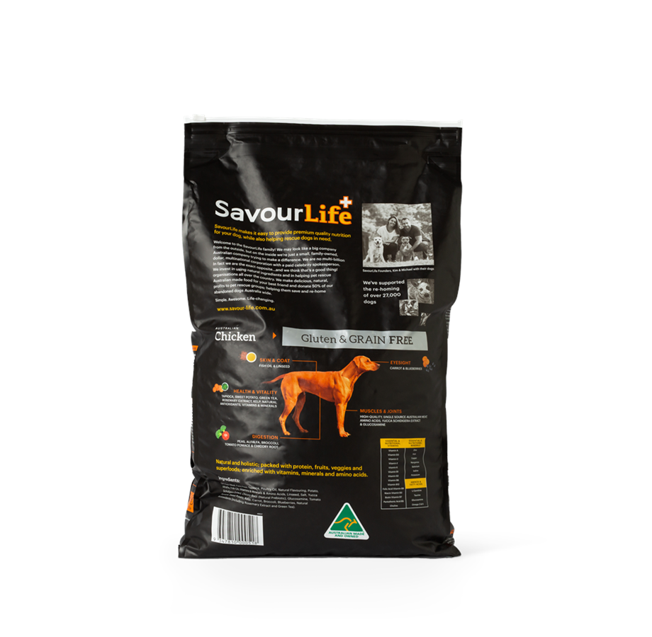 SAVOURLIFE GRAIN FREE CHICKEN ADULT DOG FOOD 2.5kg