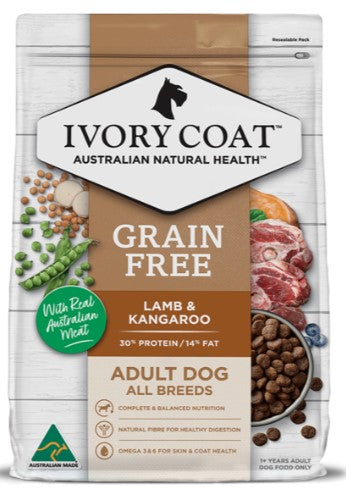 IVORY COAT GRAIN FREE LAMB & KANGAROO 2KG