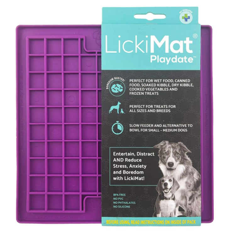 LICKIMAT DOG PLAYDATE PURPLE