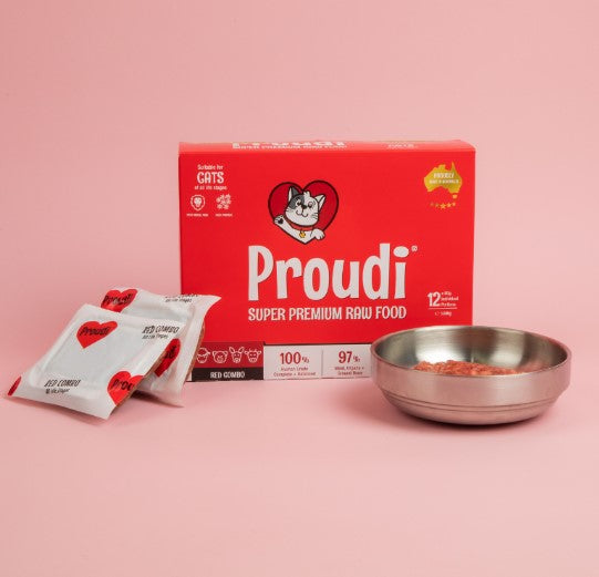 PROUDI PREMIUM RAW CAT FOOD RED COMBO 1.08KG