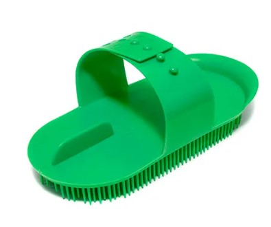 BAINBRIDGE PLASTIC MASSAGE CURRY COMB LARGE - GREEN