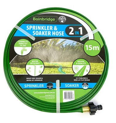 BAINBRIDGE 2 IN 1 SPRINKLER AND SOAKER HOSE 15m