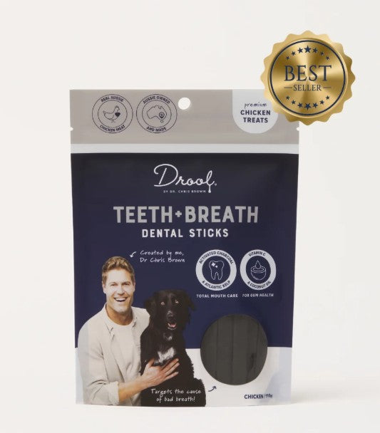  DROOL BY DR CHRIS BROWN TEETH + BREATH STICKS 110G