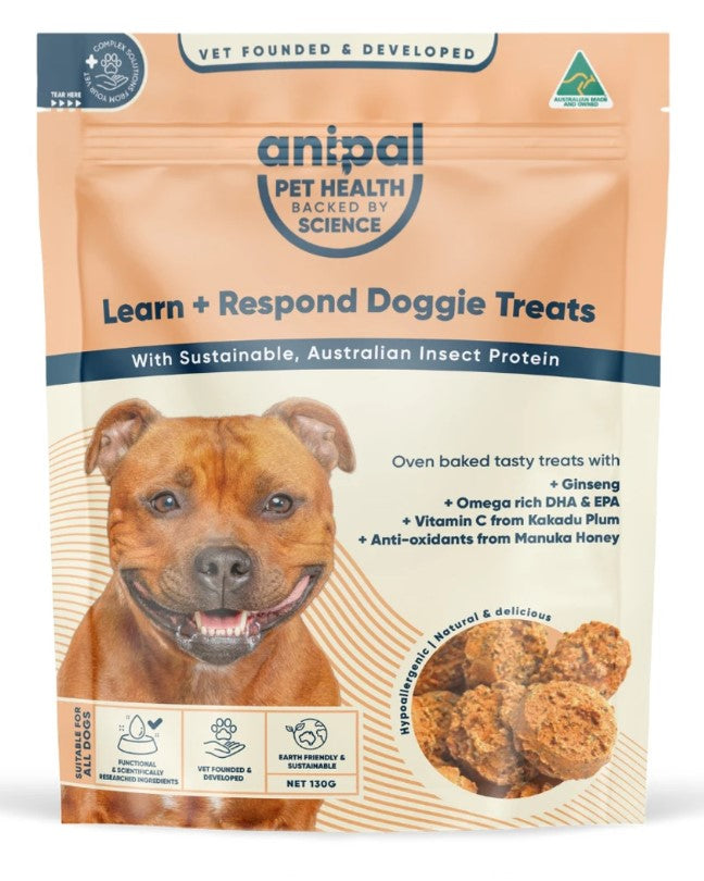 ANIPAL LEARN & RESPOND DOGGIE TREATS 130G