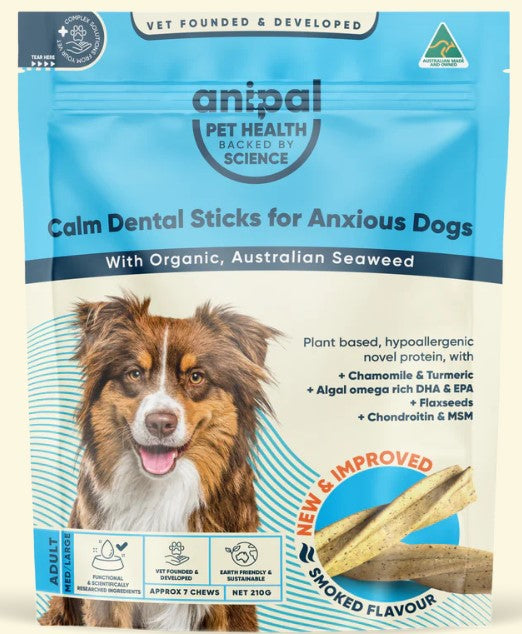 ANIPAL CALM DENTAL STICKS FOR ANXIOUS DOGS 210g