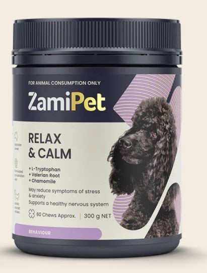 ZAMIPET RELAX & CALM FOR DOGS 500G 100 CHEWS