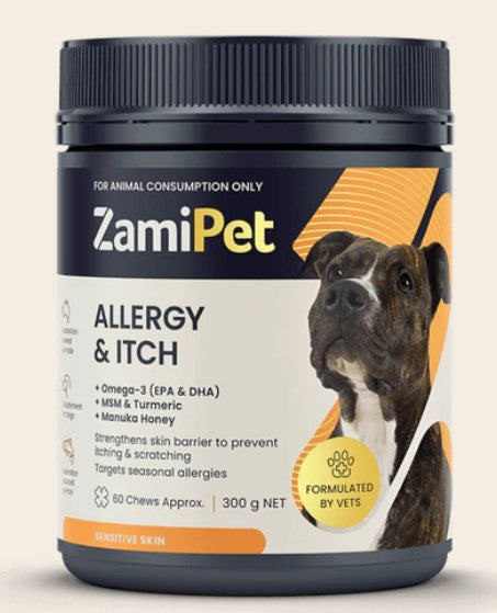 ZAMIPET ALLERGY & ITCH FOR DOGS 300G 60 CHEWS