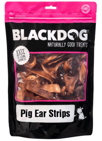 BLACKDOG PIG EAR STRIPS 70g